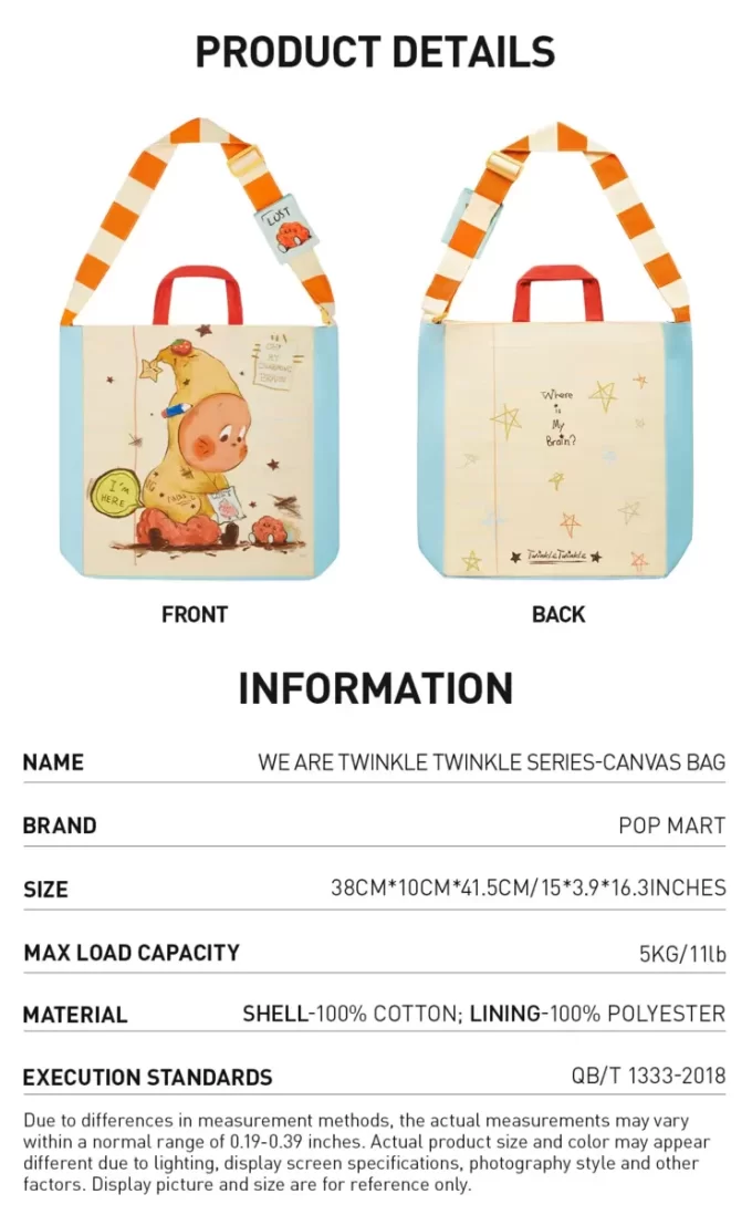 We Are Twinkle Twinkle Series-Canvas Bag